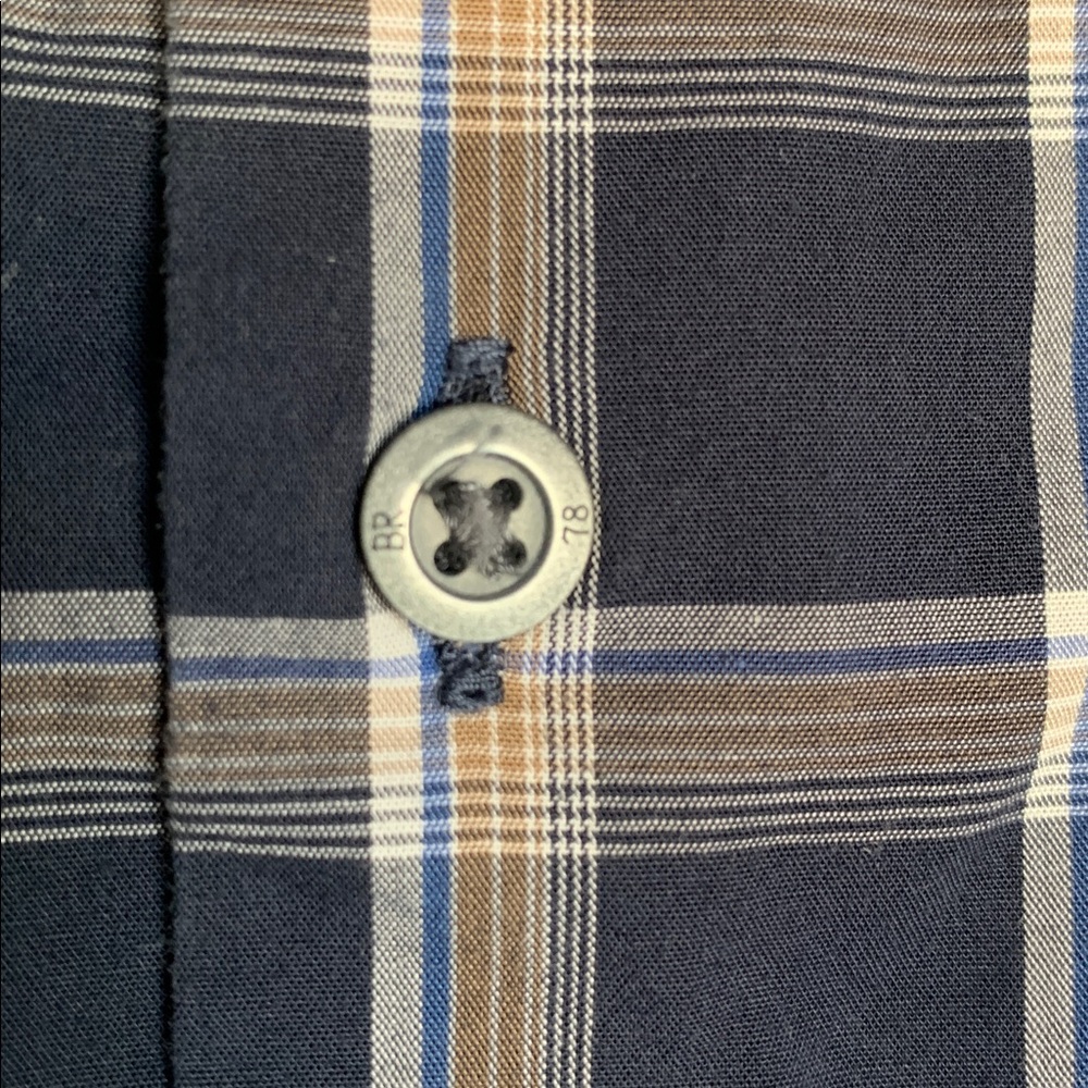 Banana Republic mens button up shirt size small navy preppy business casual - Picture 8 of 11